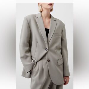 French connection oversized twill blazer